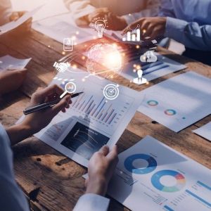 Woman hand holding virtual global internet connection metaverse business global internet connection